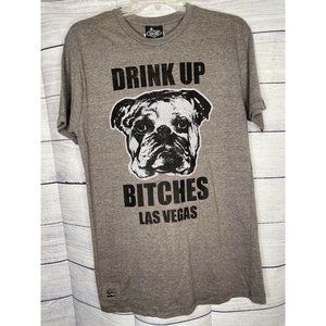 NWT Pop Top Brew City Men's "Drink Up" tshirt‎ w/built in bottle opener size med